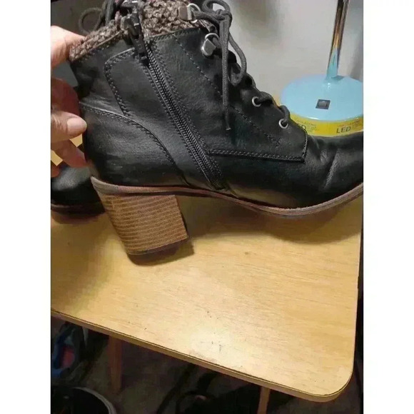 White Mountain (10M) Womens Ankle Black Tumbled Delroy‎ Booties - Picture 10 of 12